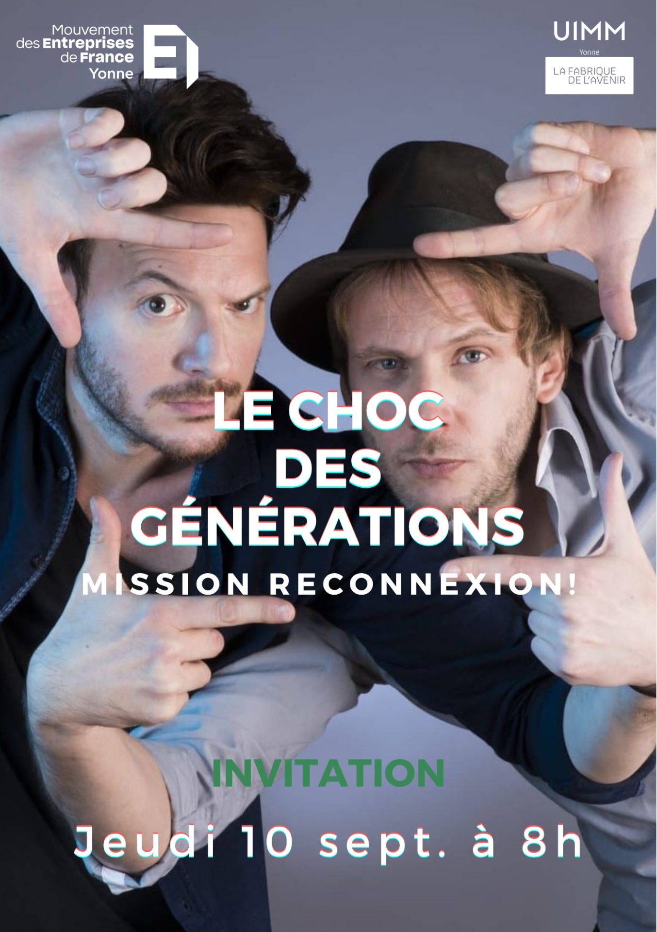 Le Choc des Générations - Mission Reconnexion - Jeudi 10 septembre à 8h